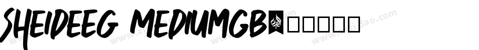 sheideEG Mediumgb字体转换